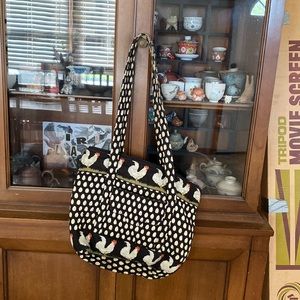 Ver Bradley Rooster/Chicken Quilted Bag 1992 retired print